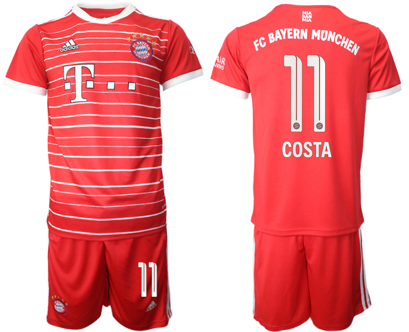 Cheap Men 2022-2023 Club Bayern Munich home Red 11 Adidas Soccer Jersey